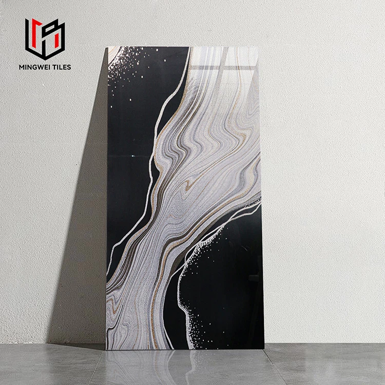 Čierne zlaté dlaždice